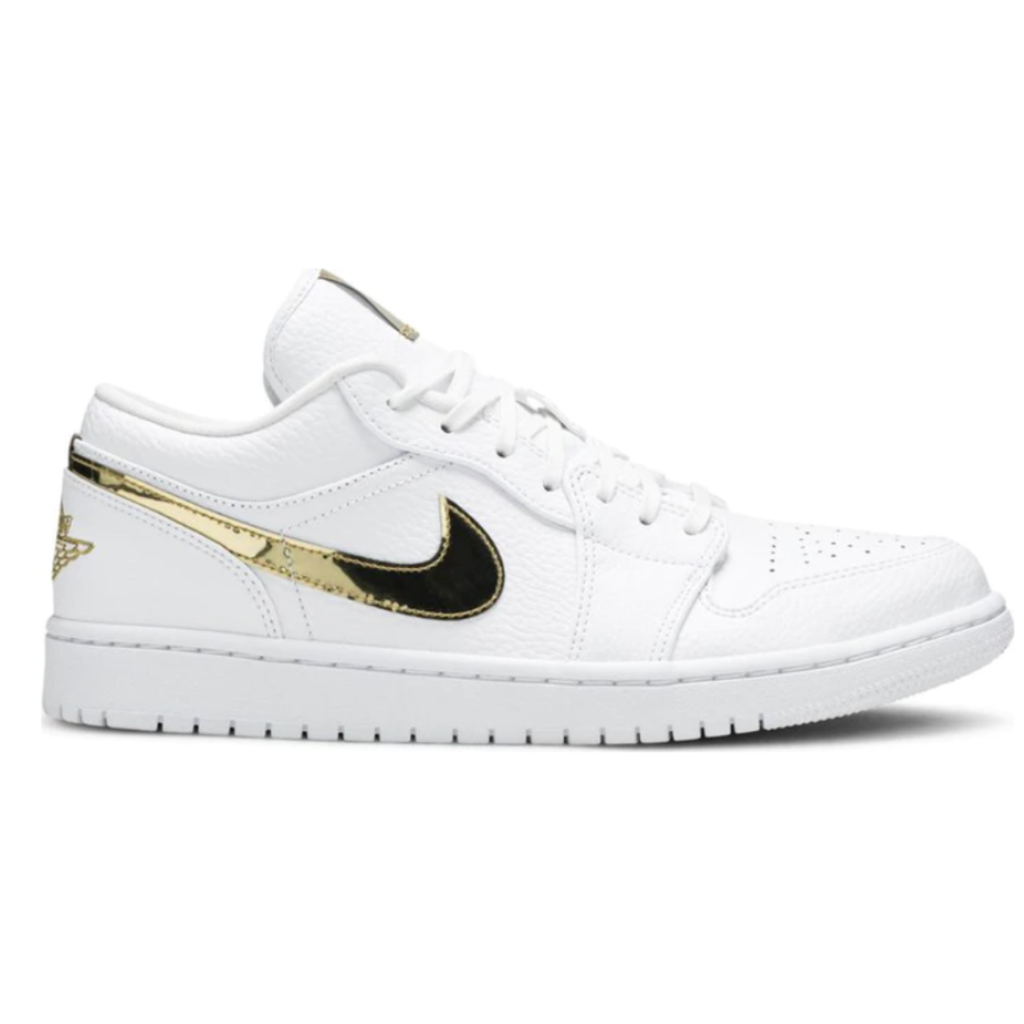 Air Jordan 1 Low Metallic Gold White
