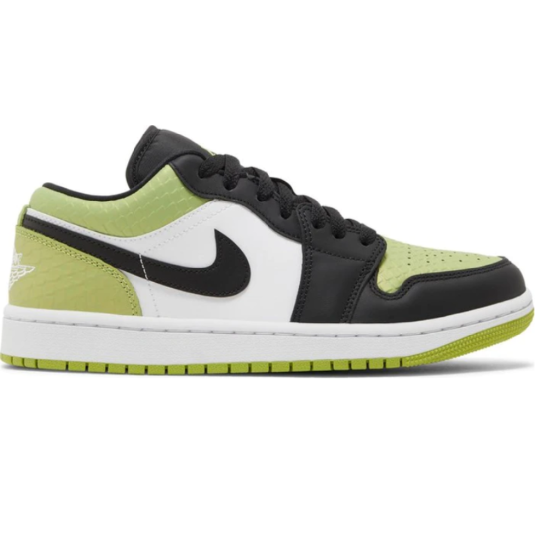 Air Jordan 1 Low Snakeskin Vivid Green