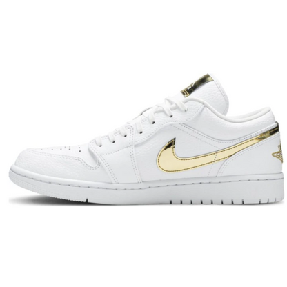 Air Jordan 1 Low Metallic Gold White