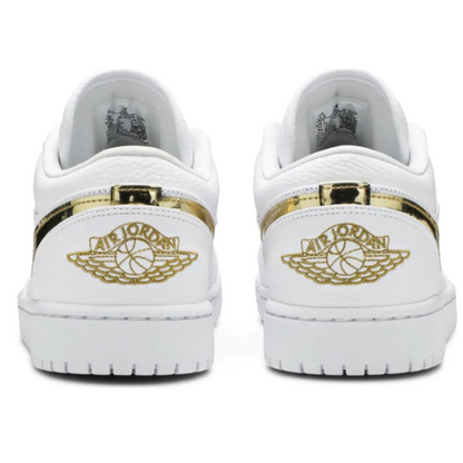 Air Jordan 1 Low Metallic Gold White