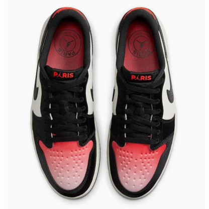 Air Jordan 1 Low Og X Paris Saint-Germain Sail Off Noir
