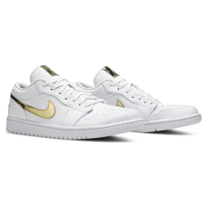 Air Jordan 1 Low Metallic Gold White