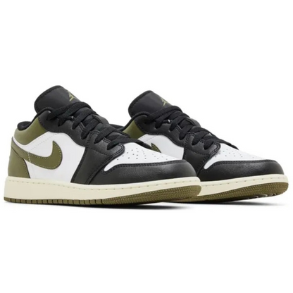Air Jordan 1 Low 'Black Toe Medium Olive’